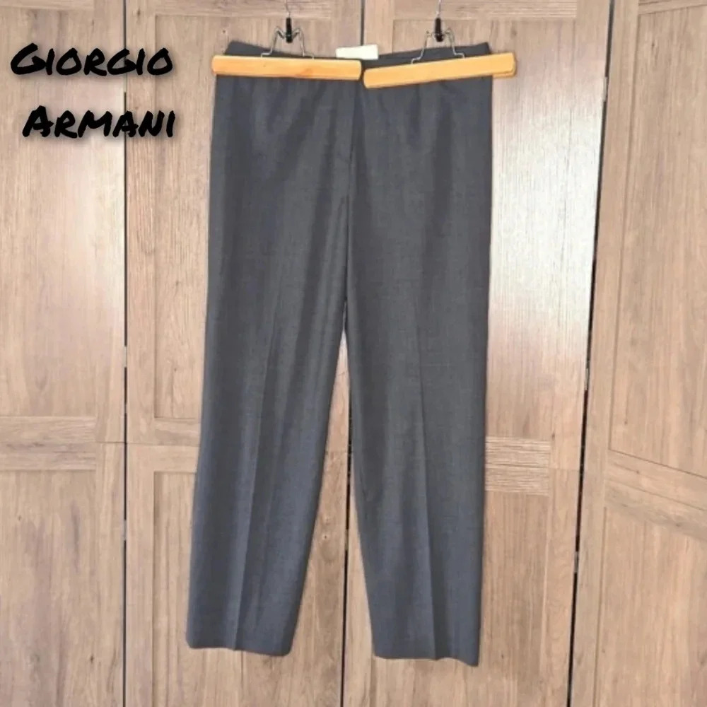Giorgio Armani womens gray pants